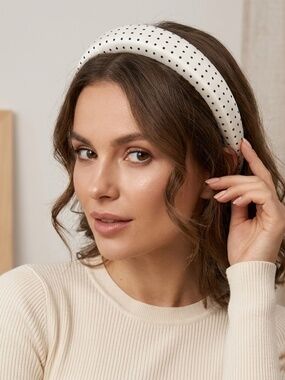 Polka Dot Padded Headband